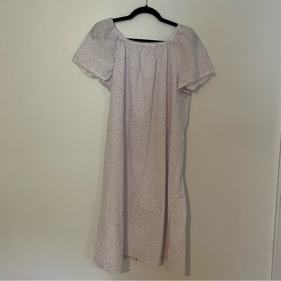 Vintage Sears nightgown midi women's Large floral cotton blend house dress - Picture 8 of 8